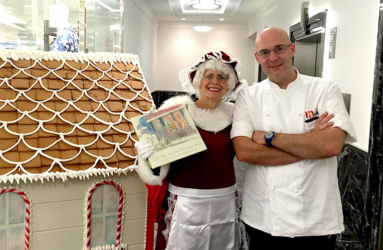 myer-gingerbread-house_michael-and-mrs-clause.jpg